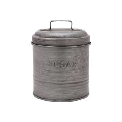 Estia ESTIA ΔΟΧΕΙΟ ΖΑΧΑΡΗΣ ΜΕΤΑΛΛΙΚΟ 11x11x14cm ΜΕ ΑΕΡΟΣΤΕΓΕΣ ΚΑΠΑΚΙ