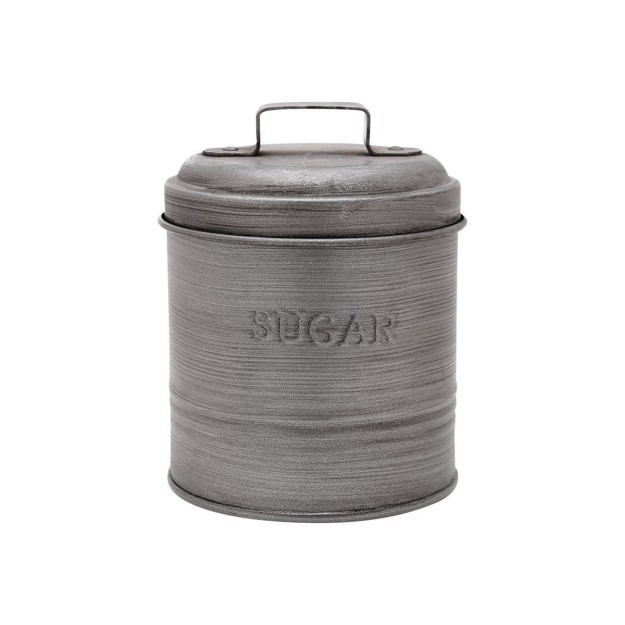 Estia ESTIA ΔΟΧΕΙΟ ΖΑΧΑΡΗΣ ΜΕΤΑΛΛΙΚΟ 11x11x14cm ΜΕ ΑΕΡΟΣΤΕΓΕΣ ΚΑΠΑΚΙ