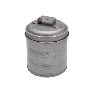 Estia ESTIA ΔΟΧΕΙΟ ΖΑΧΑΡΗΣ ΜΕΤΑΛΛΙΚΟ 11x11x14cm ΜΕ ΑΕΡΟΣΤΕΓΕΣ ΚΑΠΑΚΙ