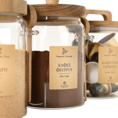 Estia ESTIA ΕΤΙΚΕΤΕΣ ΓΙΑ ΔΟΧΕΙΑ ΑΠΟΘΗΚΕΥΣΗΣ ΦΑΓΗΤΟΥ 4.4x6cm