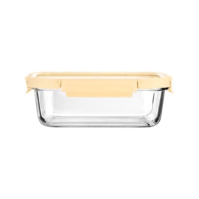 Estia ESTIA ΦΑΓΗΤΟΔΟΧΕΙΟ CLICK&SEAL ΓΥΑΛΙΝΟ 640ml 18.9x14.5x6.7 ΜΕ ΚΑΠΑΚΙ ΠΛΑΣΤΙΚΟ IVORY