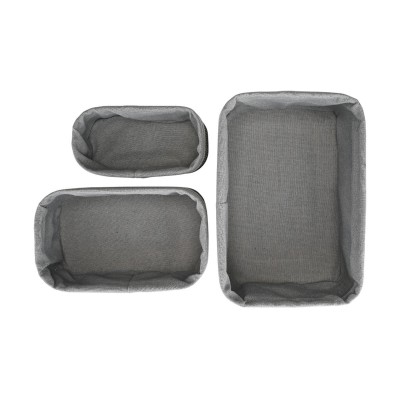 Estia ESTIA ΚΑΛΑΘΙ ΟΡΓΑΝΩΣΗΣ BAMBOO ESSENTIALS ME ΕΠΕΝΔΥΣΗ ΣΕΤ 3ΤΕΜ. ΜΑΥΡΟ