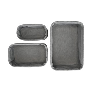 Estia ESTIA ΚΑΛΑΘΙ ΟΡΓΑΝΩΣΗΣ BAMBOO ESSENTIALS ME ΕΠΕΝΔΥΣΗ ΣΕΤ 3ΤΕΜ. ΜΑΥΡΟ