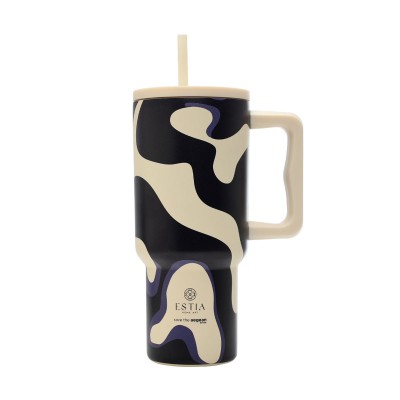 Estia ESTIA ΘΕΡΜΟΣ STRAW TUMBLER XL SAVE THE AEGEAN 900ml BOLD DRIFT