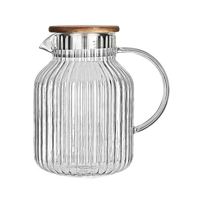 Estia ESTIA ΚΑΝΑΤΑ ΓΥΑΛΙΝΗ ALLURE 1300ml ΜΕ ΞΥΛΙΝΟ ΚΑΠΑΚΙ