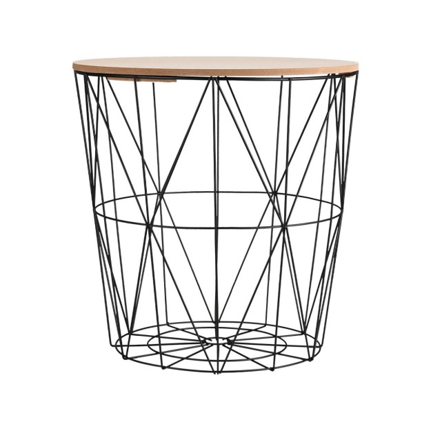 Estia HOMELY ΒΟΗΘΗΤΙΚΟ ΤΡΑΠΕΖΑΚΙ ΜΕ ΑΠΟΘΗΚΕΥΤΙΚΟ ΧΩΡΟ ΛΕΥΚΟ