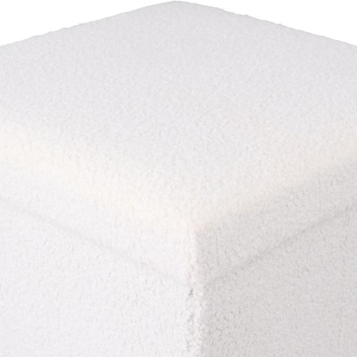 Estia ESTIA ΣΚΑΜΠΟ CUBE TEDDY ΜΕ ΑΠΟΘΗΚΕΥΤΙΚΟ ΧΩΡΟ 38Χ38cm ΛΕΥΚΟ