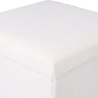Estia ESTIA ΣΚΑΜΠΟ CUBE TEDDY ΜΕ ΑΠΟΘΗΚΕΥΤΙΚΟ ΧΩΡΟ 38Χ38cm ΛΕΥΚΟ
