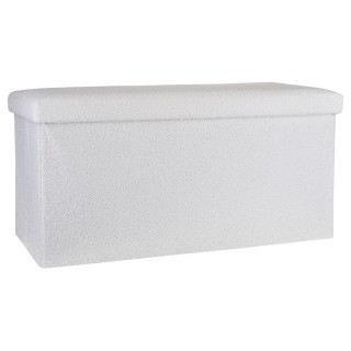 Estia ESTIA ΣΚΑΜΠΟ CUBE TEDDY ΜΕ ΑΠΟΘΗΚΕΥΤΙΚΟ ΧΩΡΟ 76Χ38cm ΛΕΥΚΟ