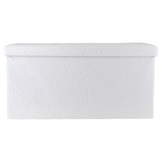 Estia ESTIA ΣΚΑΜΠΟ CUBE TEDDY ΜΕ ΑΠΟΘΗΚΕΥΤΙΚΟ ΧΩΡΟ 76Χ38cm ΛΕΥΚΟ