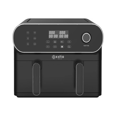 Estia ESTIA ΦΡΙΤΕΖΑ ΑΕΡΟΣ DUO FRY 1700W 11L ΜΕ ΠΡΟΕΤΟΙΜΑΣΙΑ 2 ΔΙΑΦΟΡΕΤΙΚΩΝ ΓΕΥΜΑΤΩΝ