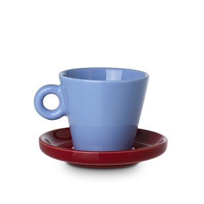 Estia ESTIA ΦΛYΤΖΑΝΙ ESPRESSO ECHO NEW BONE 100ml ΜΠΛΕ ΜΕ ΚΟΚΚΙΝΟ ΠΙΑΤΑΚΙ