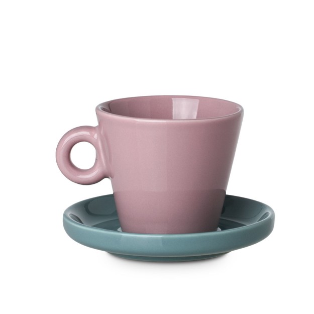 Estia ESTIA ΦΛYΤΖΑΝΙ ESPRESSO ECHO NEW BONE 100ml ΡΟΖ ΜΕ ΤΙΡΚΟΥΑΖ ΠΙΑΤΑΚΙ