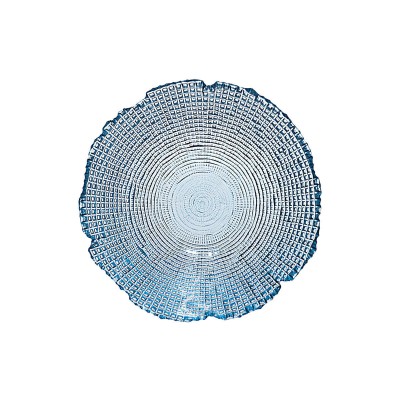 Estia ESTIA ΣΑΛΑΤΙΕΡΑ ROCHE ΓΥΑΛΙΝΗ 19.5x7.5cm ΜΠΛΕ