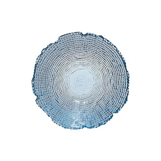 Estia ESTIA ΣΑΛΑΤΙΕΡΑ ROCHE ΓΥΑΛΙΝΗ 19.5x7.5cm ΜΠΛΕ