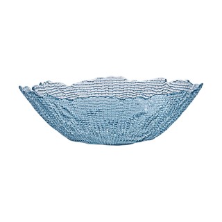 Estia ESTIA ΣΑΛΑΤΙΕΡΑ ROCHE ΓΥΑΛΙΝΗ 27.5x8cm ΜΠΛΕ