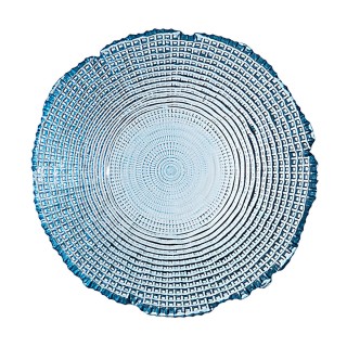 Estia ESTIA ΣΑΛΑΤΙΕΡΑ ROCHE ΓΥΑΛΙΝΗ 27.5x8cm ΜΠΛΕ