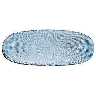 Estia ESTIA ΠΙΑΤΕΛΑ ΣΕΡΒΙΡΙΣΜΑΤΟΣ ROCHE ΓΥΑΛΙΝΗ 42x17x2cm ΜΠΛΕ