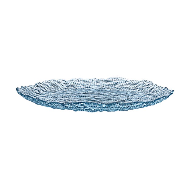 Estia ESTIA ΠΙΑΤΕΛΑ ΣΕΡΒΙΡΙΣΜΑΤΟΣ ROCHE ΓΥΑΛΙΝΗ 32x2.9cm ΜΠΛΕ