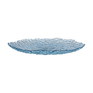 Estia ESTIA ΠΙΑΤΕΛΑ ΣΕΡΒΙΡΙΣΜΑΤΟΣ ROCHE ΓΥΑΛΙΝΗ 32x2.9cm ΜΠΛΕ