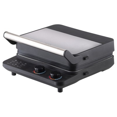 Estia ESTIA ΣΑΝΤΟΥΙΤΣΙΕΡΑ ΓΚΡΙΛΙΕΡΑ INOXSENSE 4 ΘΕΣΕΩΝ 2000W ΜΕ ΑΠΟΣΠΩΜΕΝΕΣ ΑΝΤΙΚΟΛΛΗΤΙΚΕΣ ΠΛΑΚΕΣ