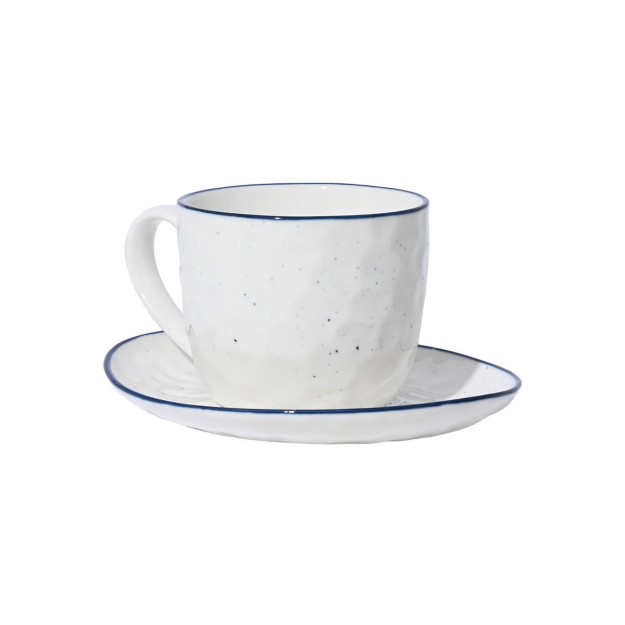 Estia ESTIA ΦΛΥΤΖΑΝΙ ΤΣΑΓΙΟΥ PEBBLES ΠΟΡΣΕΛΑΝΗ 220ml ΜΕ ΠΙΑΤΑΚΙ