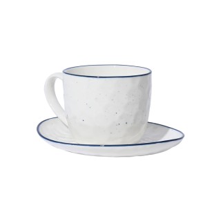 Estia ESTIA ΦΛΥΤΖΑΝΙ ΤΣΑΓΙΟΥ PEBBLES ΠΟΡΣΕΛΑΝΗ 220ml ΜΕ ΠΙΑΤΑΚΙ