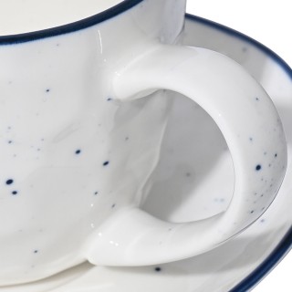 Estia ESTIA ΦΛΥΤΖΑΝΙ ΤΣΑΓΙΟΥ PEBBLES ΠΟΡΣΕΛΑΝΗ 220ml ΜΕ ΠΙΑΤΑΚΙ