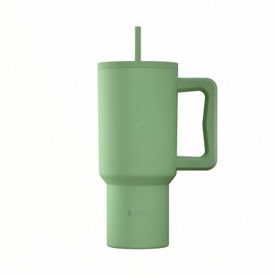 Estia ESTIA ΘΕΡΜΟΣ STRAW TUMBLER XL SAVE THE AEGEAN 900ml PINE