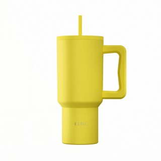 Estia ESTIA ΘΕΡΜΟΣ STRAW TUMBLER XL SAVE THE AEGEAN 900ml SUNBEAM