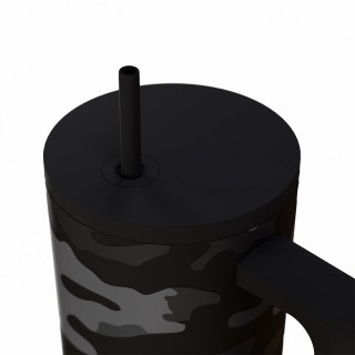 Estia ESTIA ΘΕΡΜΟΣ STRAW TUMBLER XL SAVE THE AEGEAN 900ml DARK CAMO