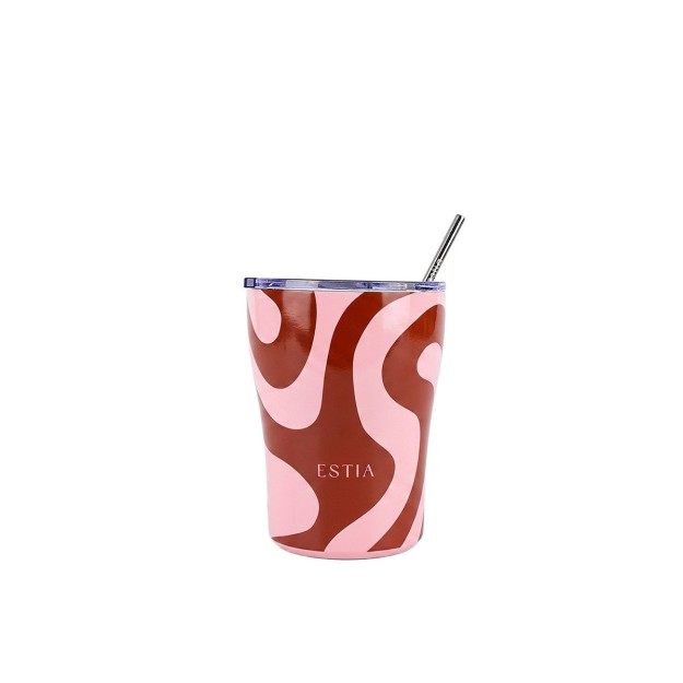 Estia ESTIA ΘΕΡΜΟΣ COFFEE MUG SAVE THE AEGEAN 350ml CORAL WAVES
