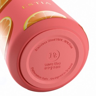 Estia ESTIA ΘΕΡΜΟΣ FLOW  SAVE THE AEGEAN 500ml ORANGE POP