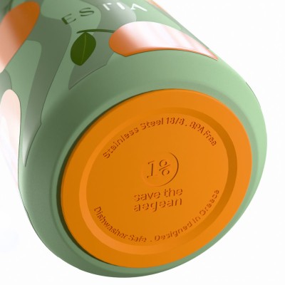 Estia ESTIA ΘΕΡΜΟΣ LENS SAVE THE AEGEAN 360ml PEACH GARDEN