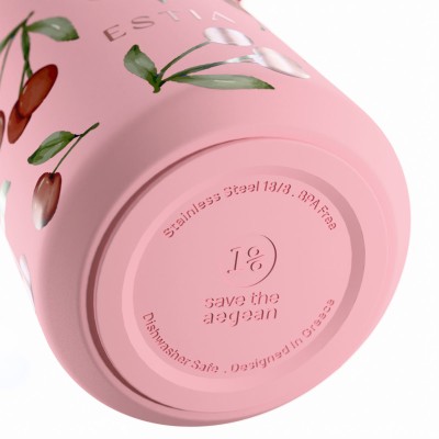 Estia ESTIA ΘΕΡΜΟΣ PULSE  SAVE THE AEGEAN 500ml CHERRY ROSE