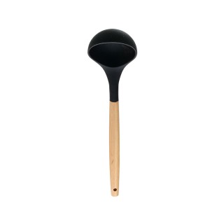 Estia ESTIA ΚΟΥΤΑΛΑ ΒΑΘΙΑ BAMBOO ESSENTIALS ΣΙΛΙΚΟΝΗΣ ΜΑΥΡΗ