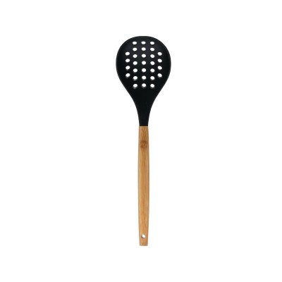 Estia ESTIA ΚΟΥΤΑΛΑ ΤΡΥΠΗΤΗ BAMBOO ESSENTIALS ΣΙΛΙΚΟΝΗΣ ΜΑΥΡΗ
