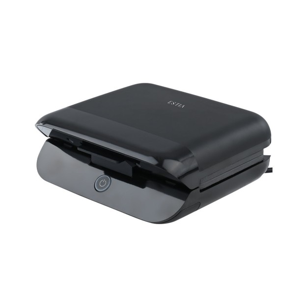 Estia ESTIA ΤΟΣΤΙΕΡΑ BLACK & INOX 2 ΘΕΣΕΩΝ 800W ΜΕ ΑΠΟΣΠΩΜΕΝΕΣ ΑΝΤΙΚΟΛΛΗΤΙΚΕΣ ΠΛΑΚΕΣ