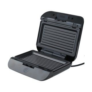 Estia ESTIA ΤΟΣΤΙΕΡΑ BLACK & INOX 2 ΘΕΣΕΩΝ 800W ΜΕ ΑΠΟΣΠΩΜΕΝΕΣ ΑΝΤΙΚΟΛΛΗΤΙΚΕΣ ΠΛΑΚΕΣ