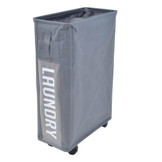 Καλάθι Απλύτων Υφασμάτινο Γκρι 40L, 19x40x60 Ankor