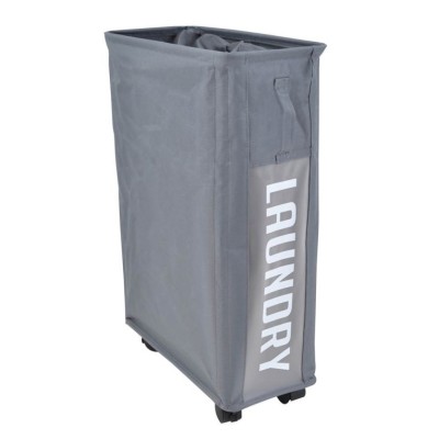 Καλάθι Απλύτων Υφασμάτινο Γκρι 40L, 19x40x60 Ankor
