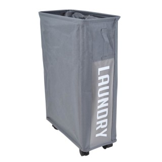 Καλάθι Απλύτων Υφασμάτινο Γκρι 40L, 19x40x60 Ankor