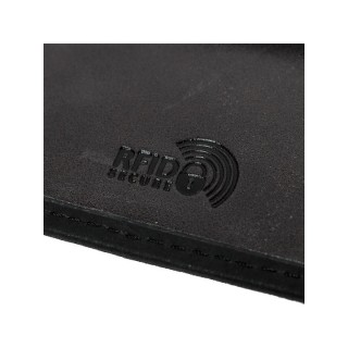 Lavor Δερμάτινο Ανδρικό Πορτοφόλι Καρτών με RFID Μαύρο