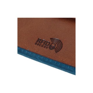 Lavor Δερμάτινο Ανδρικό Πορτοφόλι Καρτών με RFID Μπλε