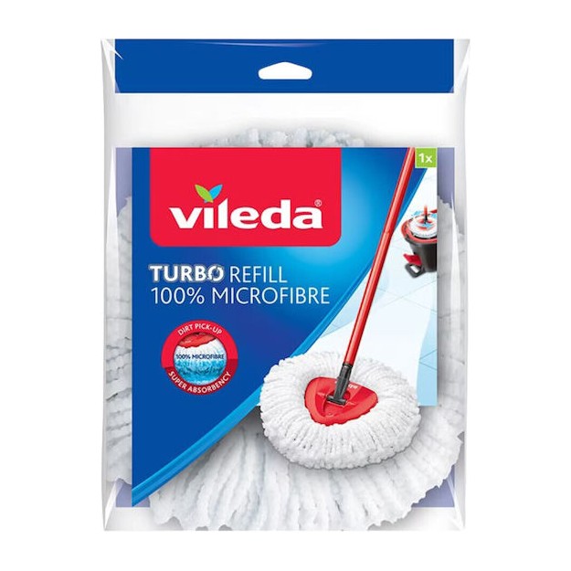 Vileda Easy Wring & Clean Turbo Ανταλλακτικό Σφουγγαρίστρας με Μικροίνες