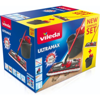 Vileda Ultramax Set box Παρκετέζα με Μικροίνες