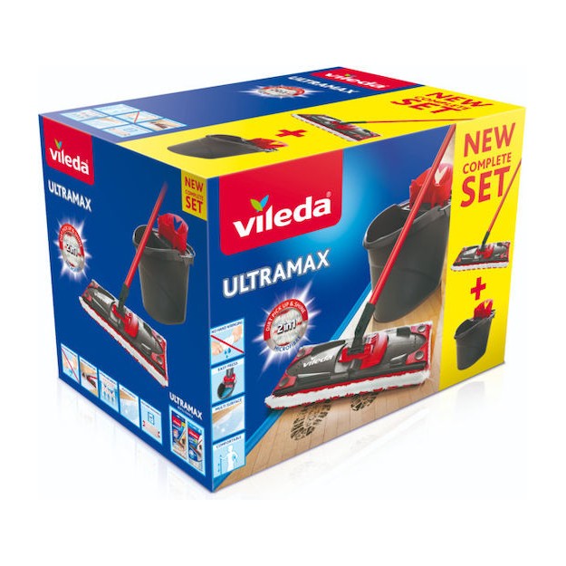Vileda Ultramax Set box Παρκετέζα με Μικροίνες