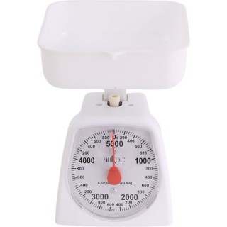 Αναλογική Ζυγαριά Κουζίνας με Κάδο έως 5kg Λευκή Ankor