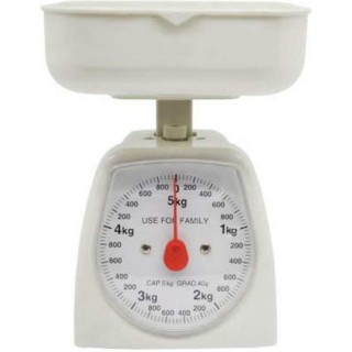 Αναλογική Ζυγαριά Κουζίνας με Κάδο έως 5kg Λευκή Ankor