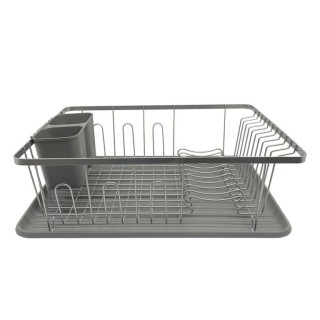 ΠΙΑΤΟΘΗΚΗ ΑΣΗΜΙ ΓΚΡΙ 43x32x14,5εκ.ANKOR